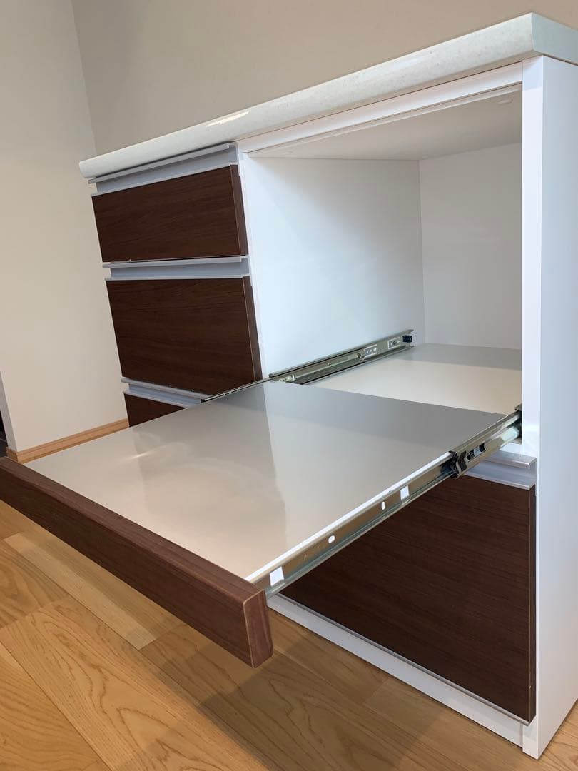 【期間限定・送料込み】 食器棚 キッチンボード キッチンカウンター (中古)