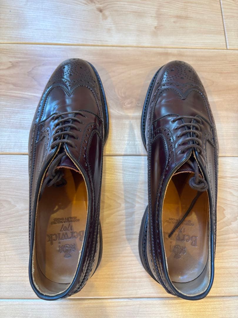 Berwick 1707 ウィングチップ　バーガンディ　26 CM