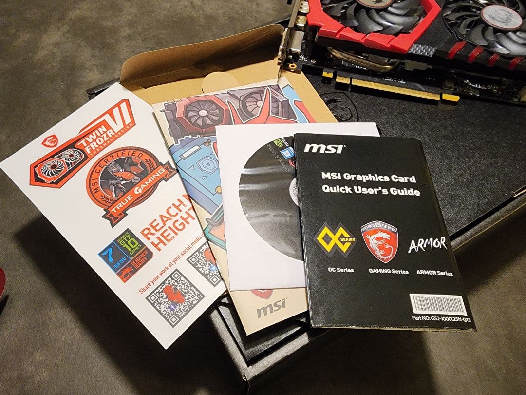 グラフィックボード・グラボ・ビデオカード MSI GeForce GTX 1050 Ti Gaming X 4GB