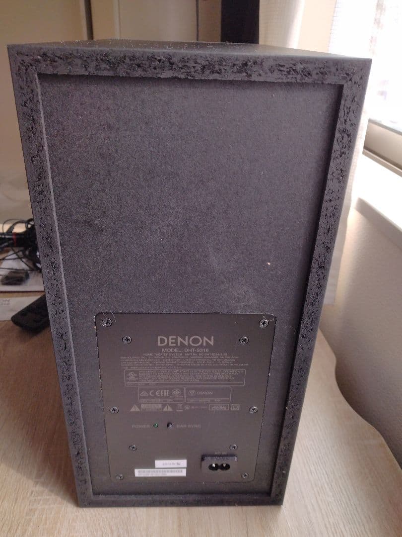 DENON・DHT-S316・サウンドバー・スピーカー　取扱説明書＆付属品付