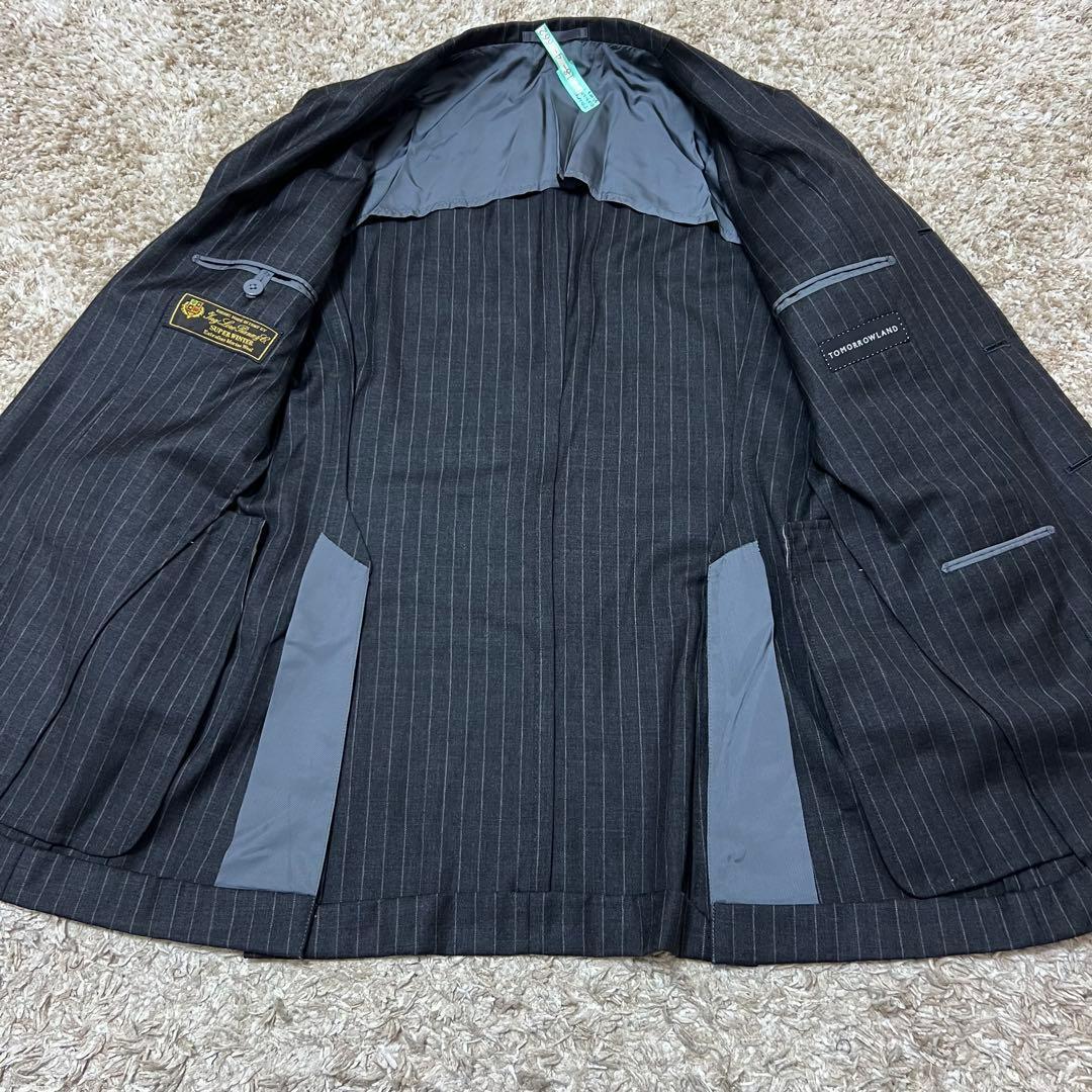 【美品】トゥモローランド × ロロピアーナ ブラック 44セットアップ メリノ
