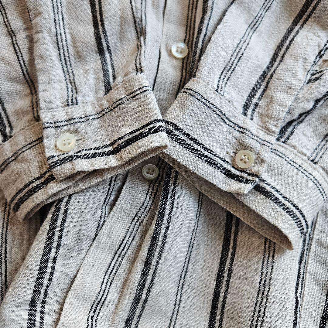 ICHI Antiquitès コットンリネン ワイドシャツチュニック