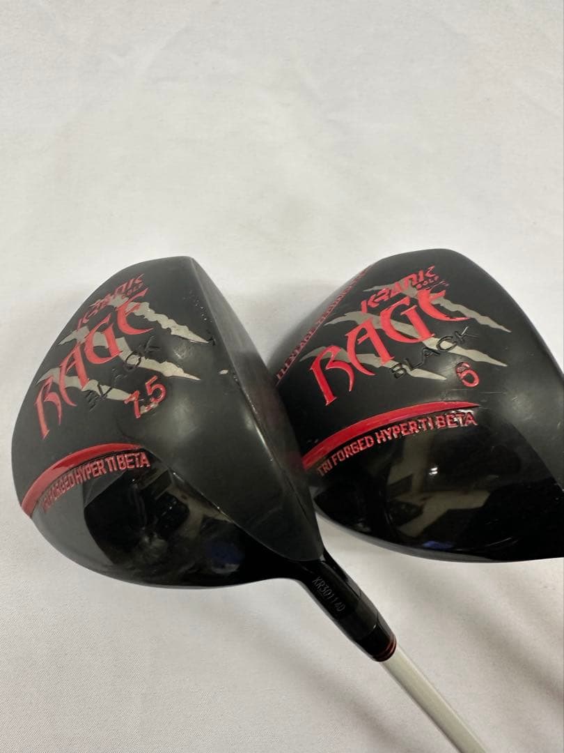 ドラコン用ドライバー 2本セット RAGE 7.5° / 6°