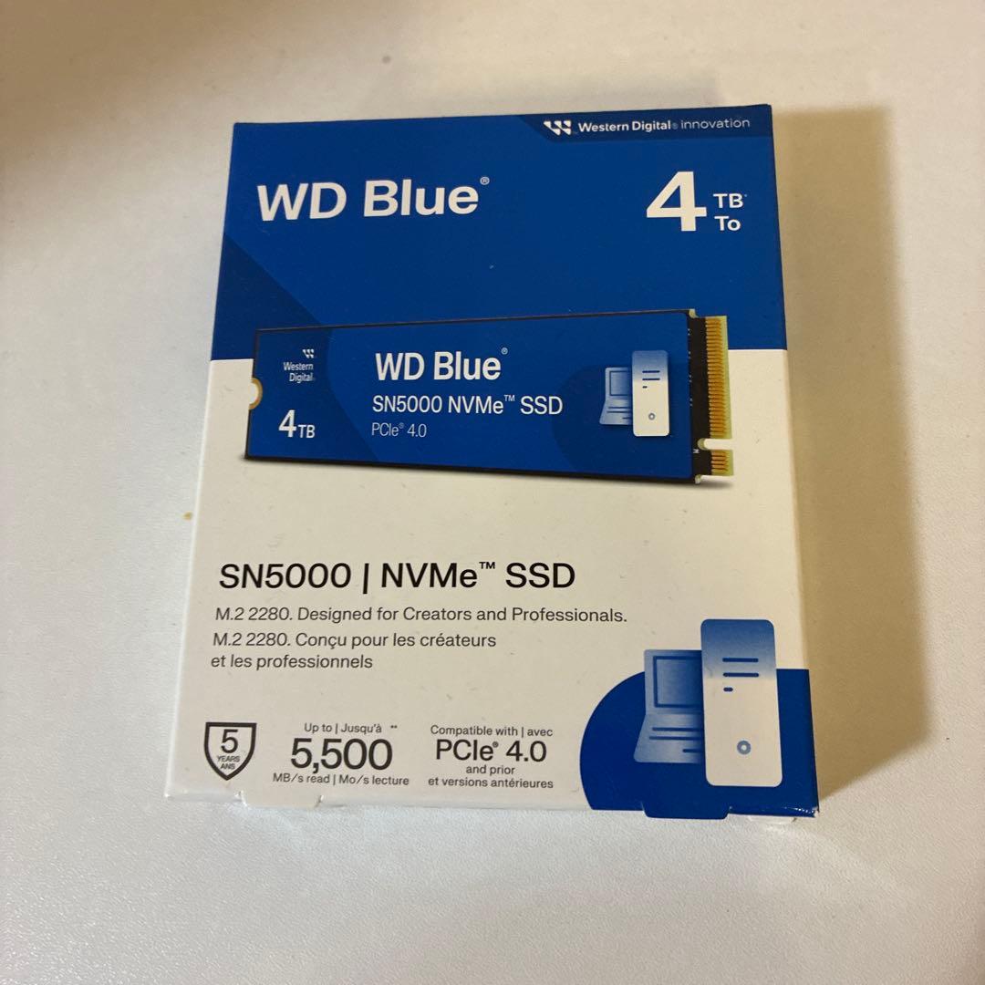 新品　未使用　Western Digital 内蔵SSD 4TB SN5000