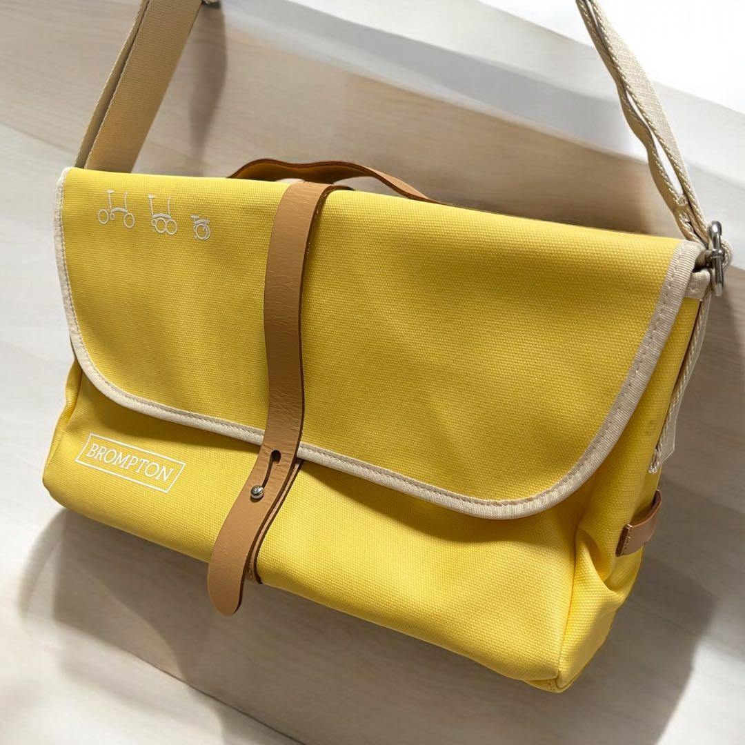 美品　BROMPTON 「ブロンプトン」 フロントバッグ　イエロー