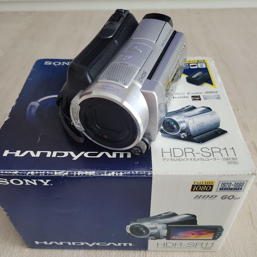 SONY HDR-SR11 ビデオカメラ 本体　バッテリー付