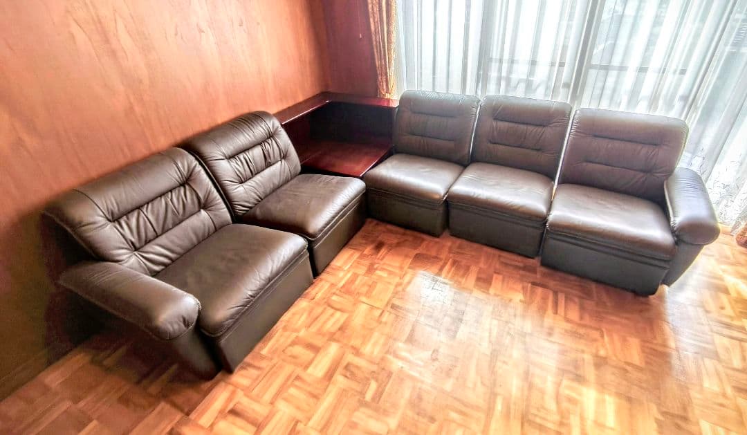 ソファー 5人掛け カリモク コーナーテーブル 【引取り】【自家配送】奈良 生駒