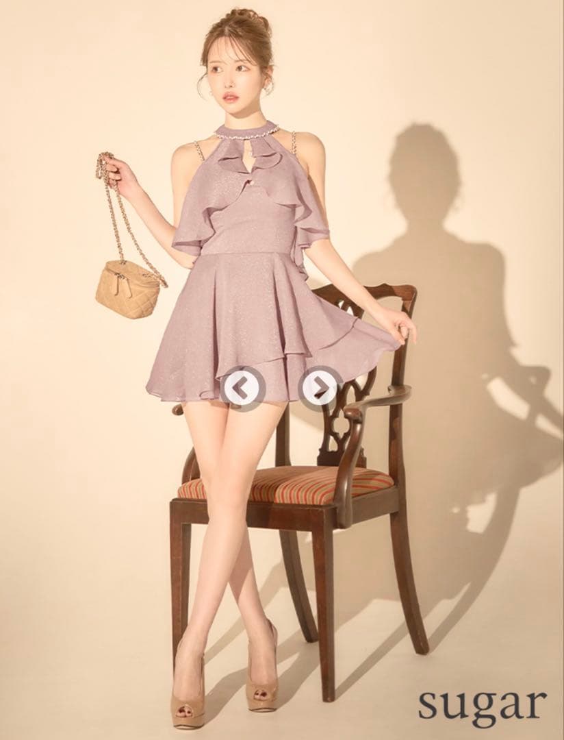 キャバドレス　ANGELR エンジェルアール　ホルターネック　xs