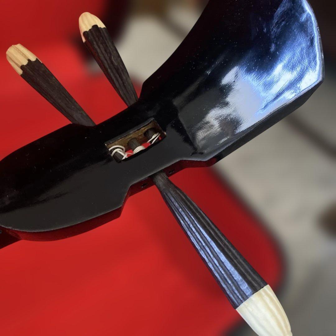 三線 蛇皮 ケース付き 破損あり