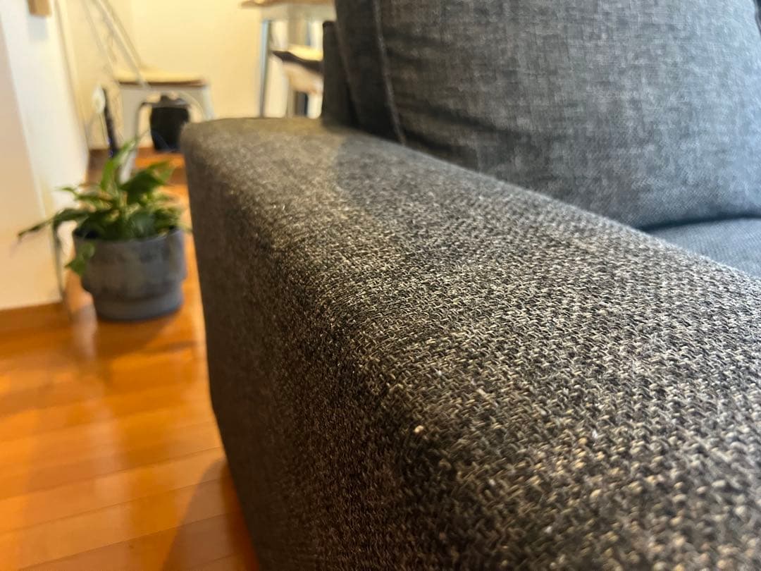 【noce】ダークグレー 2人掛けソファ【8/1までの出品】