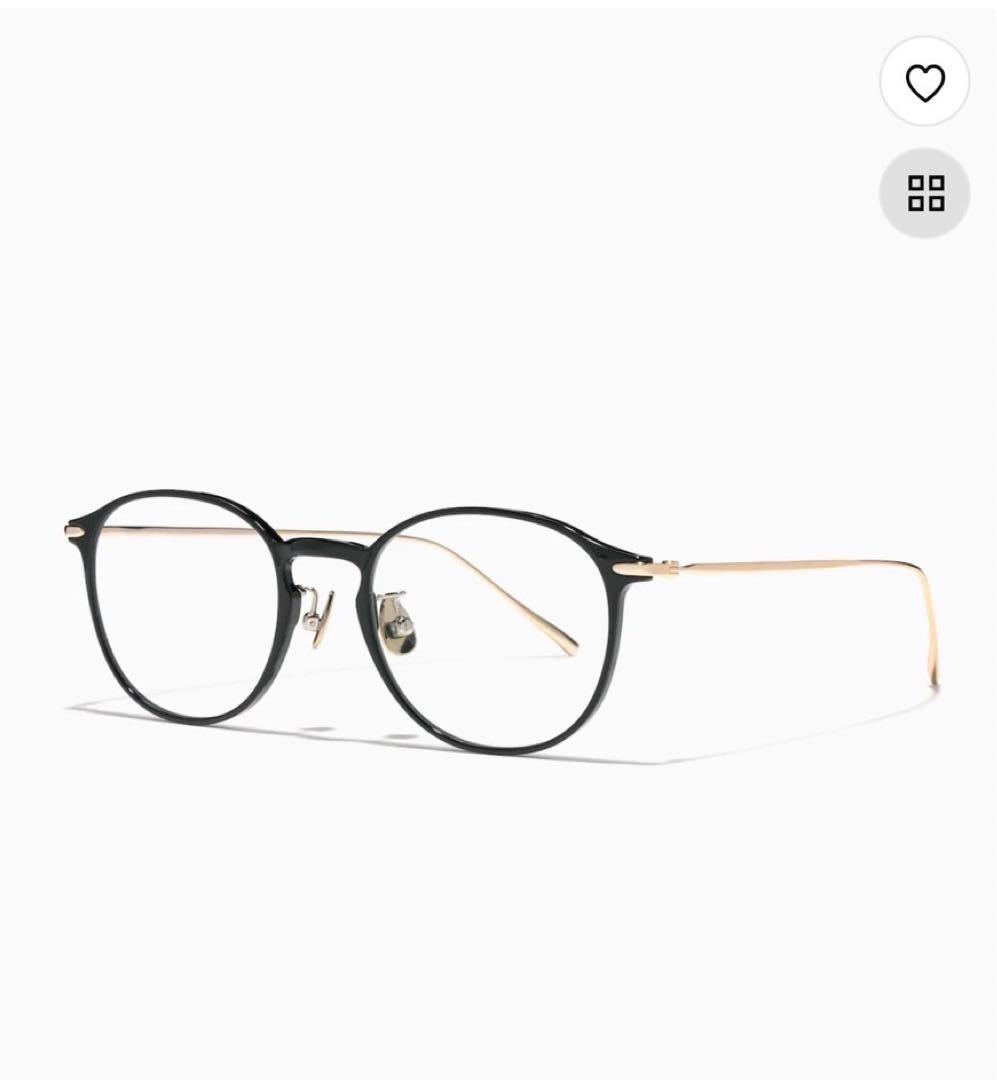 JINS メガネ　度なし　ミッドナイトブルー