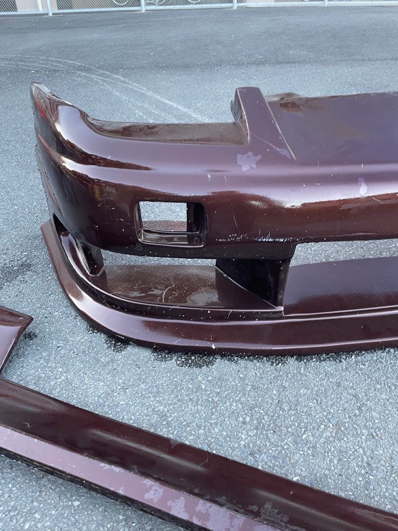 【180SX用 OriginLabo風神 フロントバンパー＆サイドステップ】