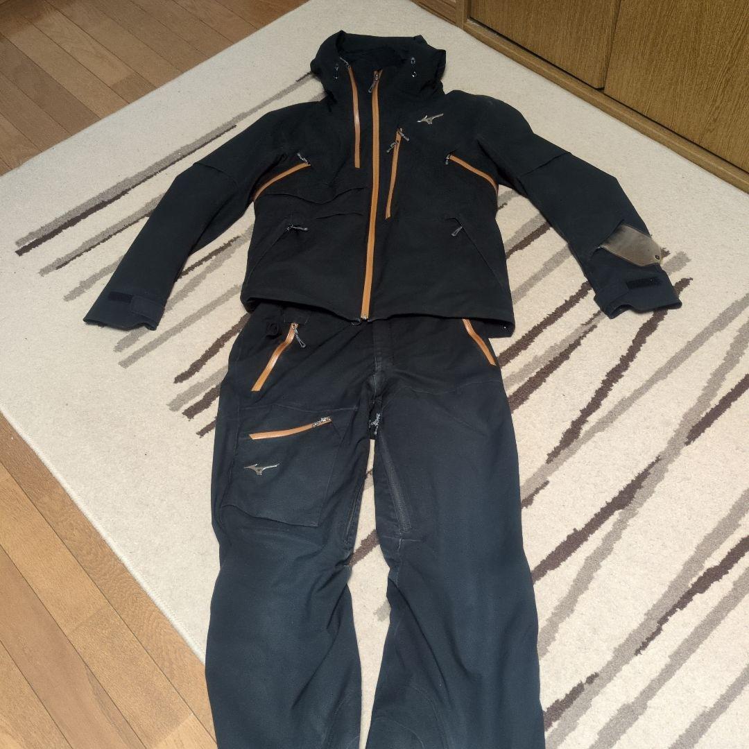 Mizuno スキーウェア 上下セット ブラック