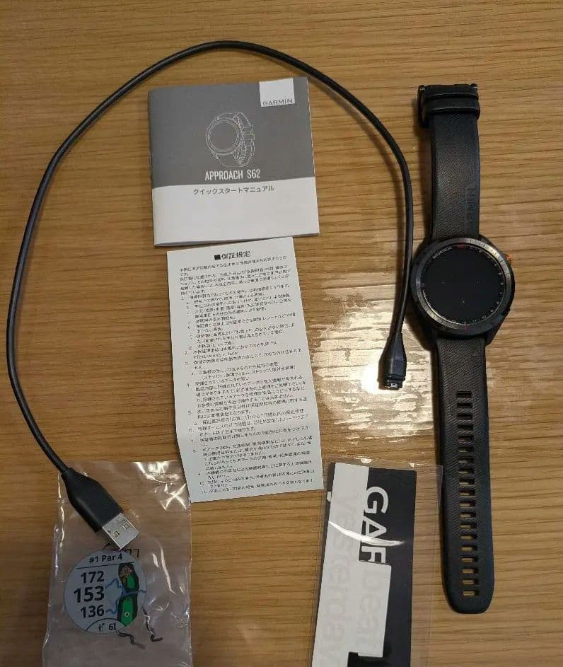 【美品】ガーミン(Garmin) Approach S62 GPSゴルフウォッチ