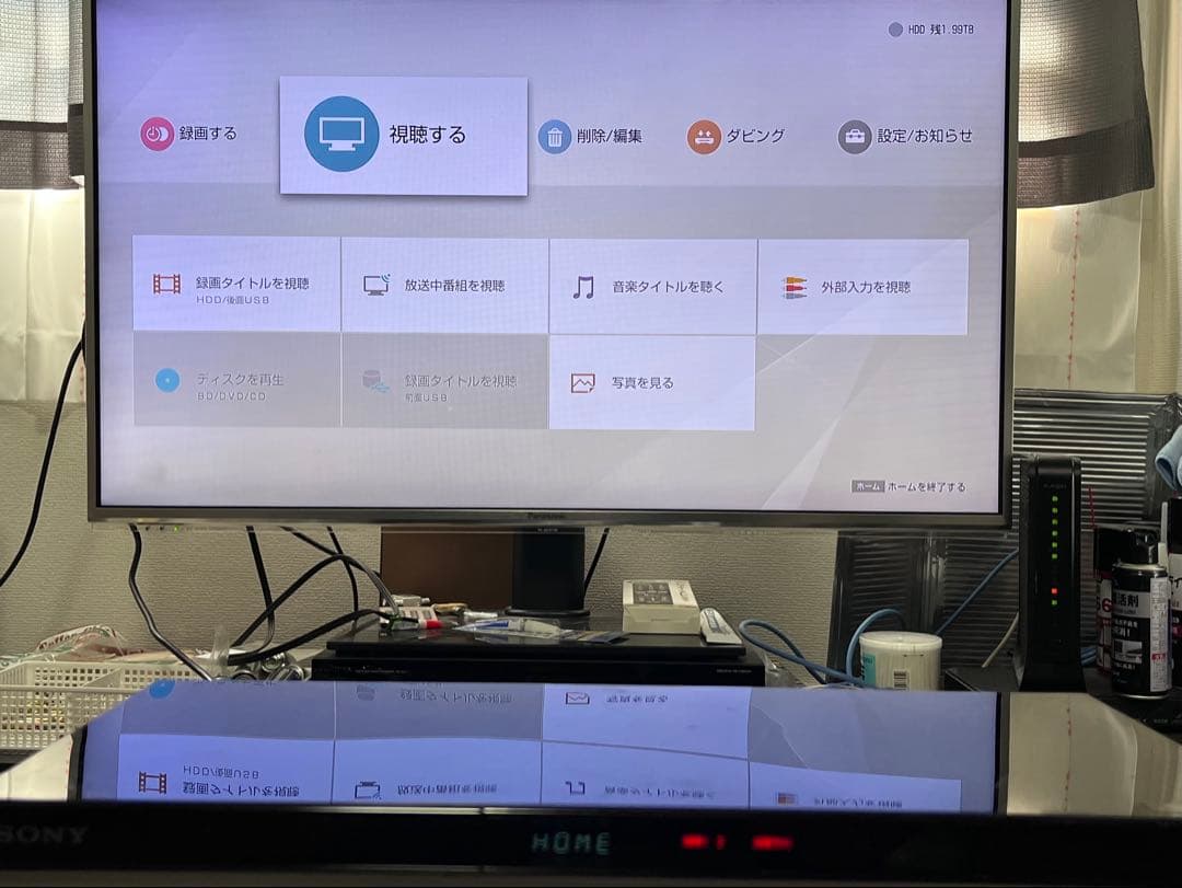 2TB 4K ハイレゾ　ソニー　ブルーレイレコーダー　BDZ-ZW2500