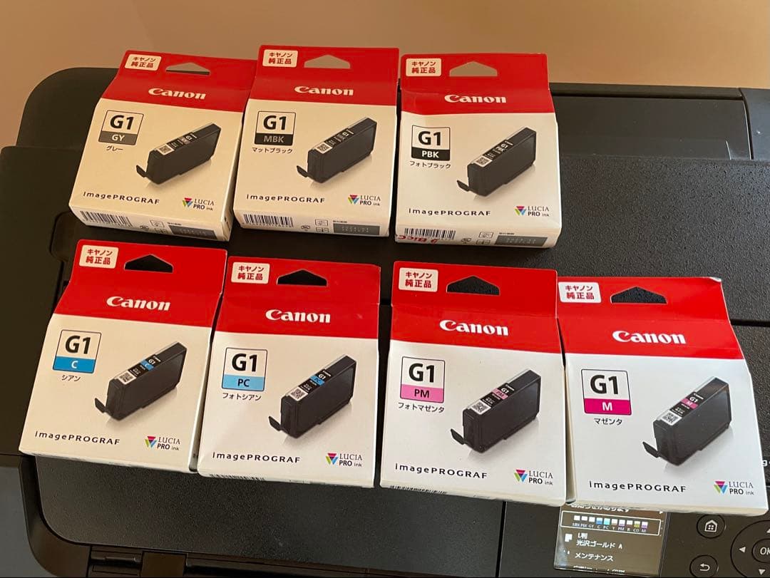 Canon imagePROGRAF PRO-G1（ジャンク）インク19本付