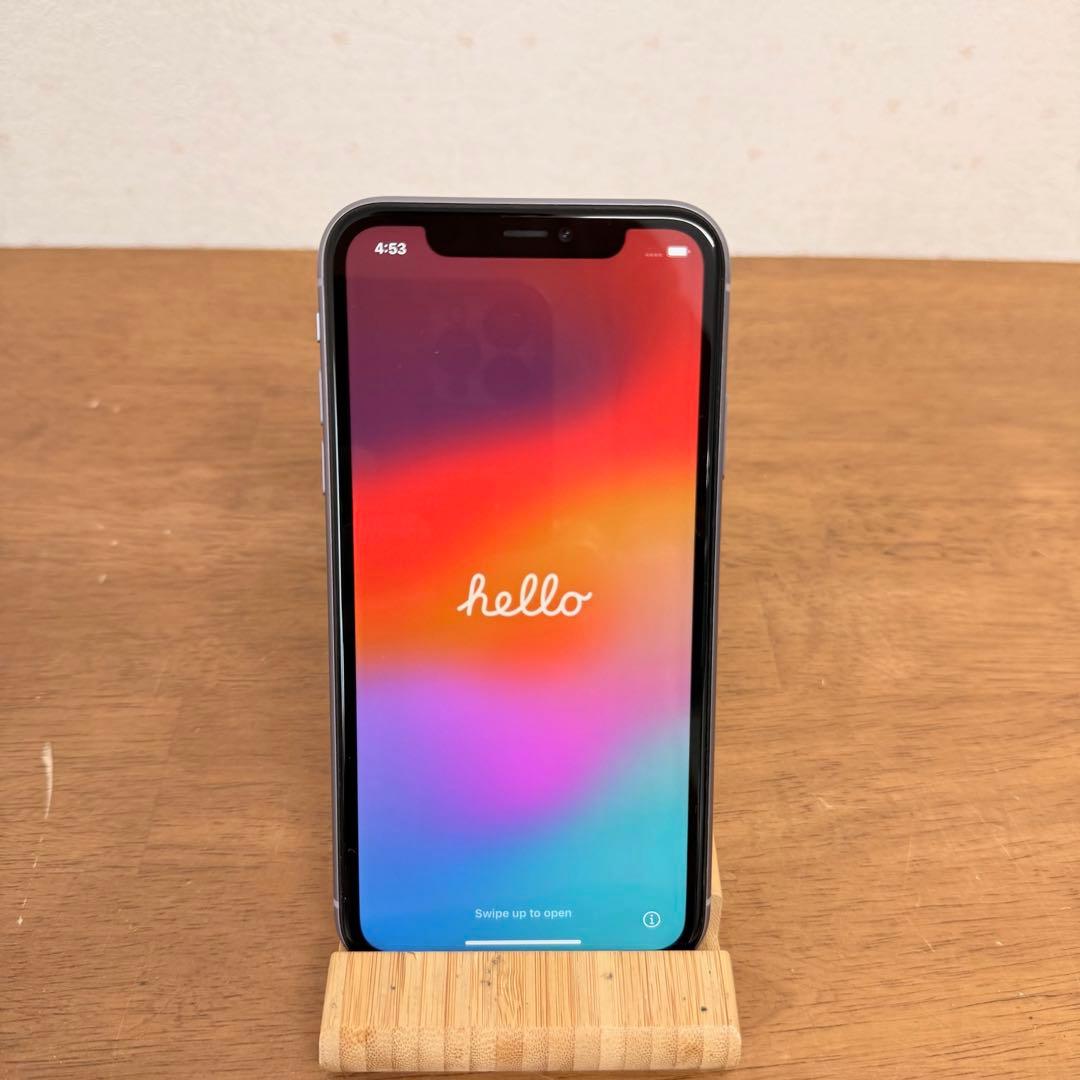 ● 美品 iPhone11 64GB パープル MWLX2J/A SIMフリー