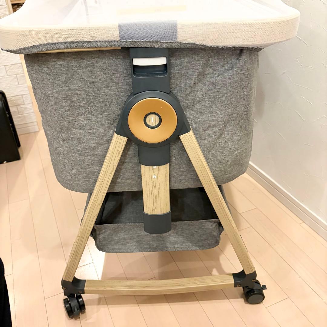 美品✨playkids Maydolly HZDMJ ベビーベッド グレー　完品