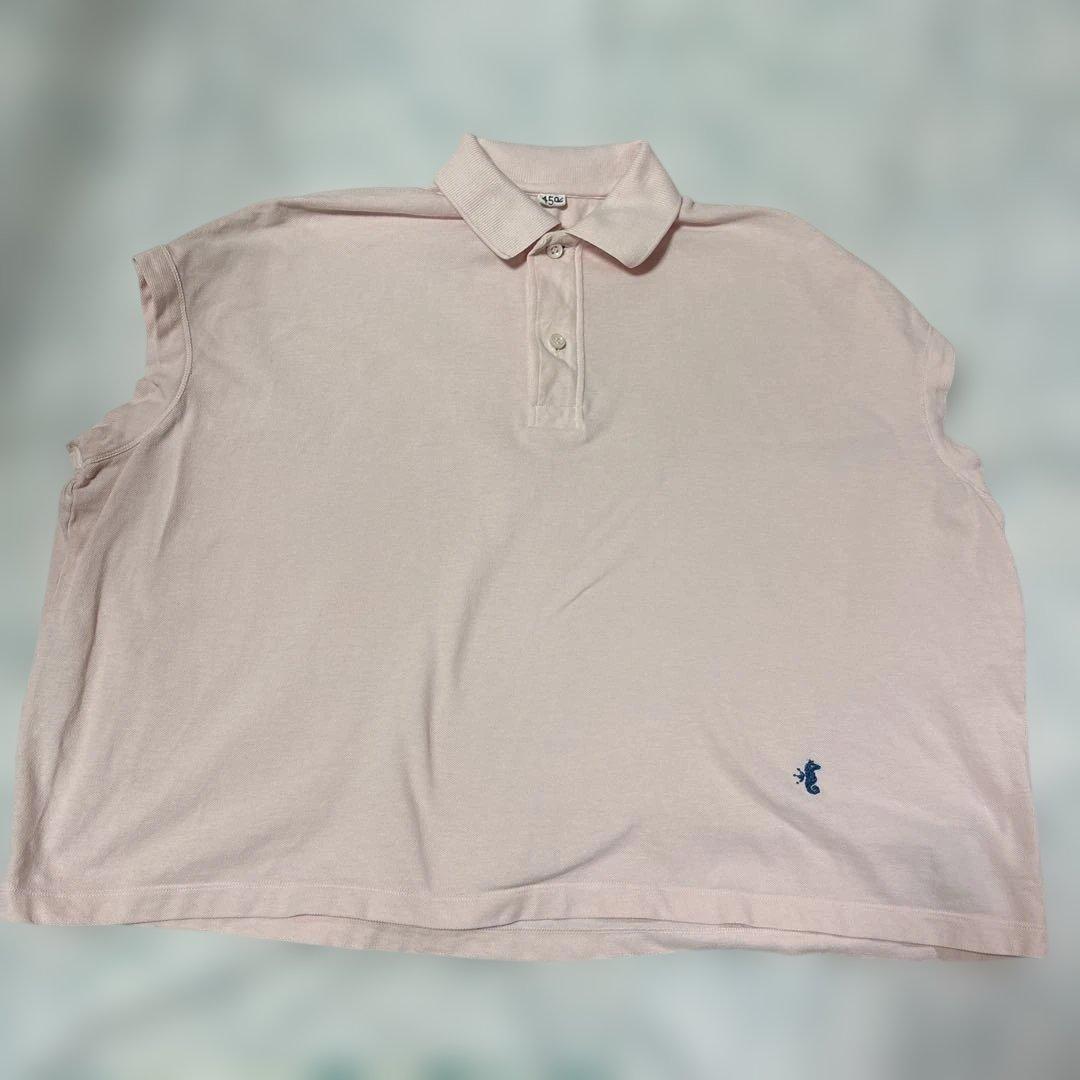 45R 半袖ポロシャツ ピンク