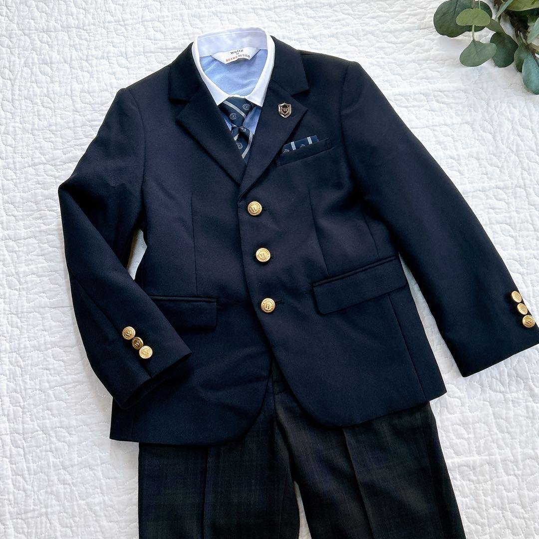 人気✨ ビームス フォーマル スーツ 120 卒園 入学 金ボタン 男の子 完品