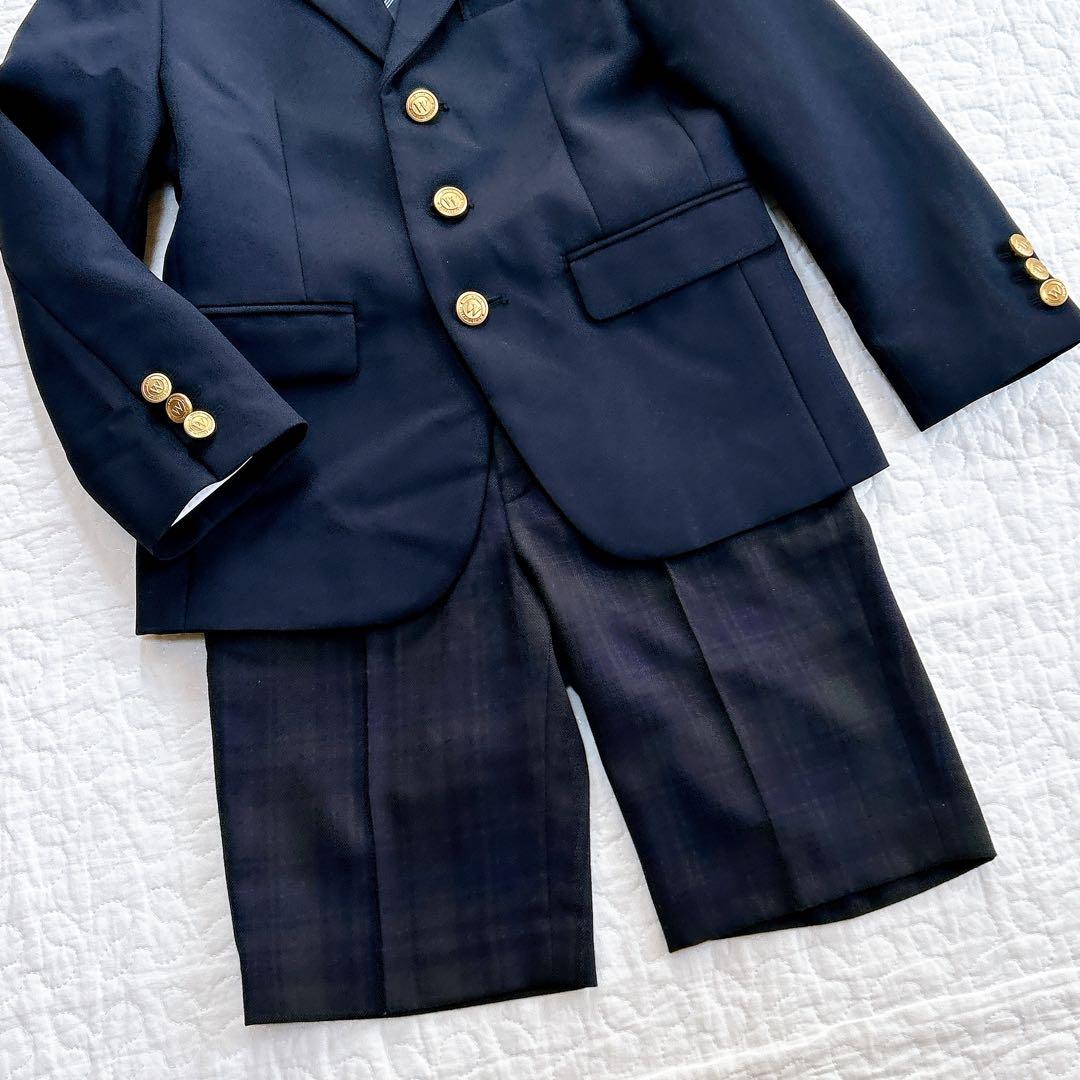 人気✨ ビームス フォーマル スーツ 120 卒園 入学 金ボタン 男の子 完品