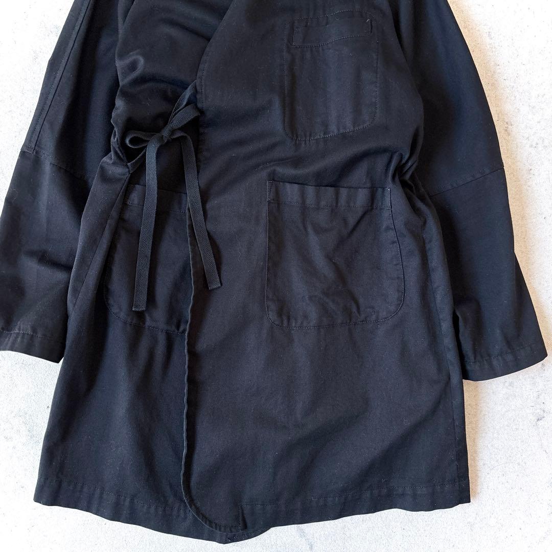 サイト バイ ヨウジヤマモト 3→L 作務衣 ノーカラー ジャケット コート 黒