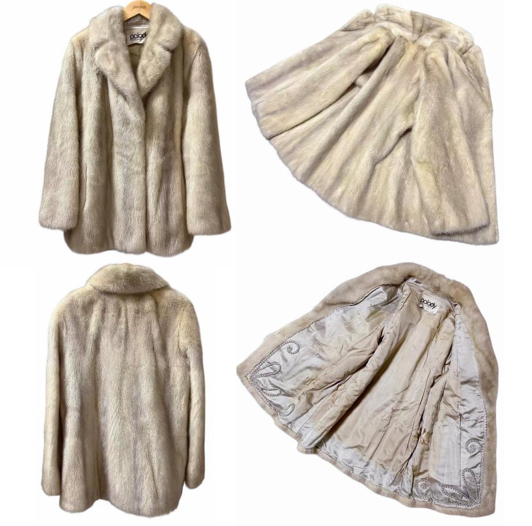 8点】毛皮　MINIK FUR　コート　リアルファー　フォックス　ミンク