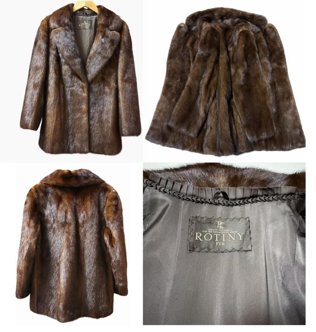 8点】毛皮　MINIK FUR　コート　リアルファー　フォックス　ミンク