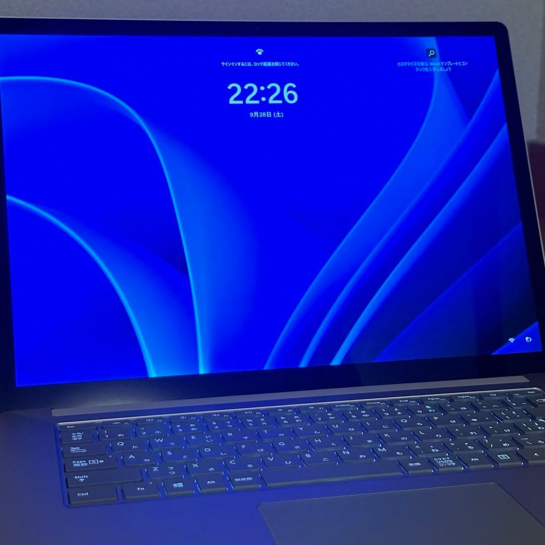 【美品】15インチ Surface Laptop 4 プラチナ