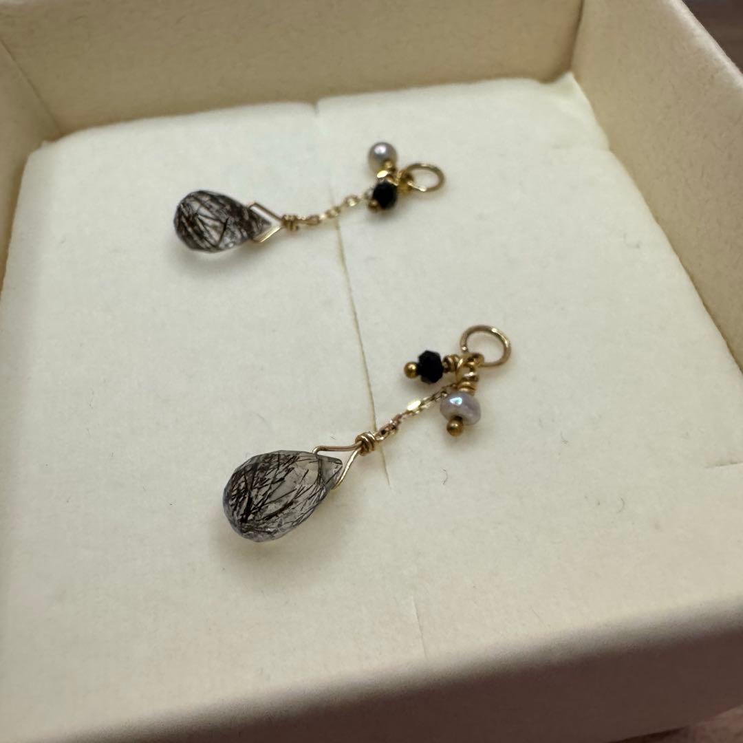 agete k10 クォーツチャーム