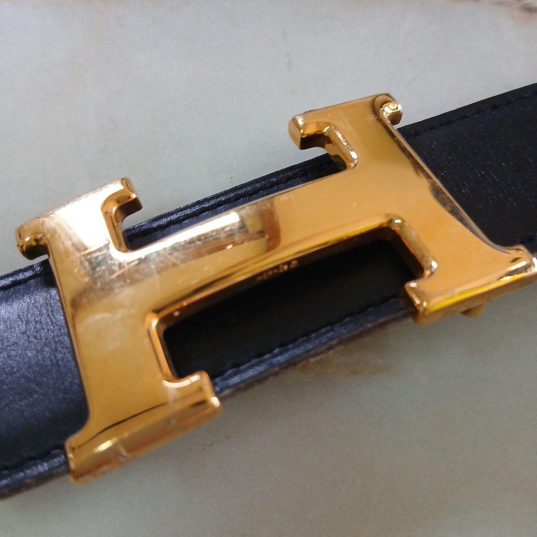 エルメス ベルト コンスタンス Hロゴ 刻印 レザー s1