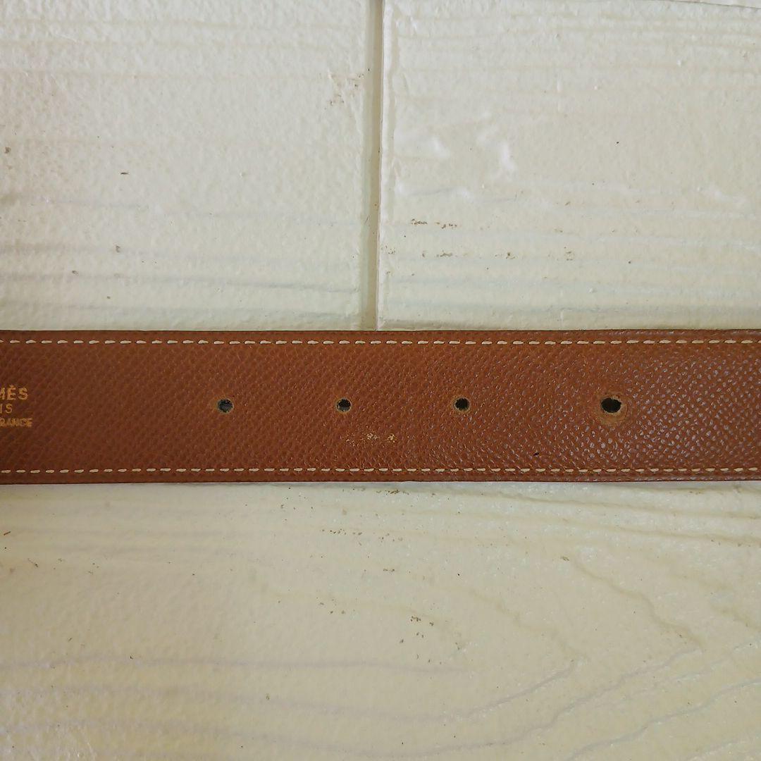 エルメス ベルト コンスタンス Hロゴ 刻印 レザー s1
