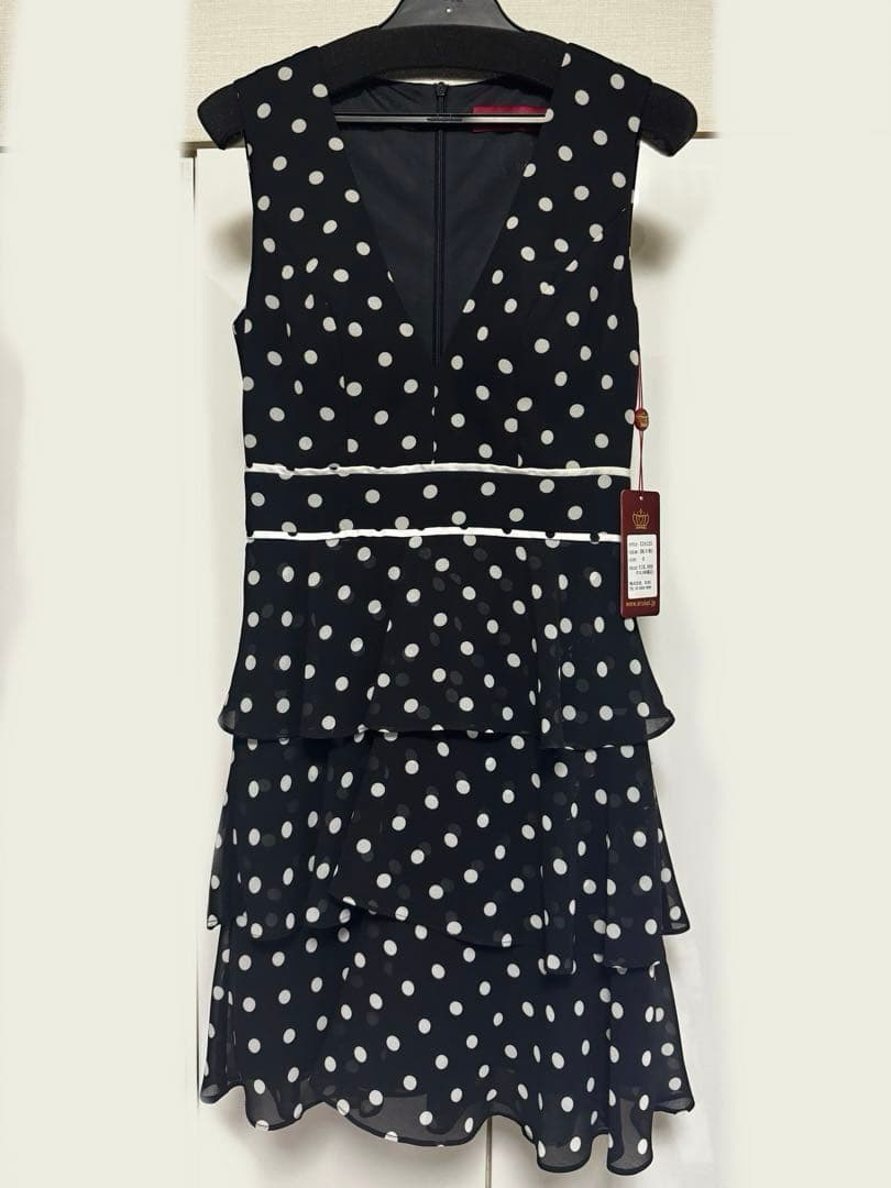 最終値下げ【エルケイ】ドットキャバドレス【XS】