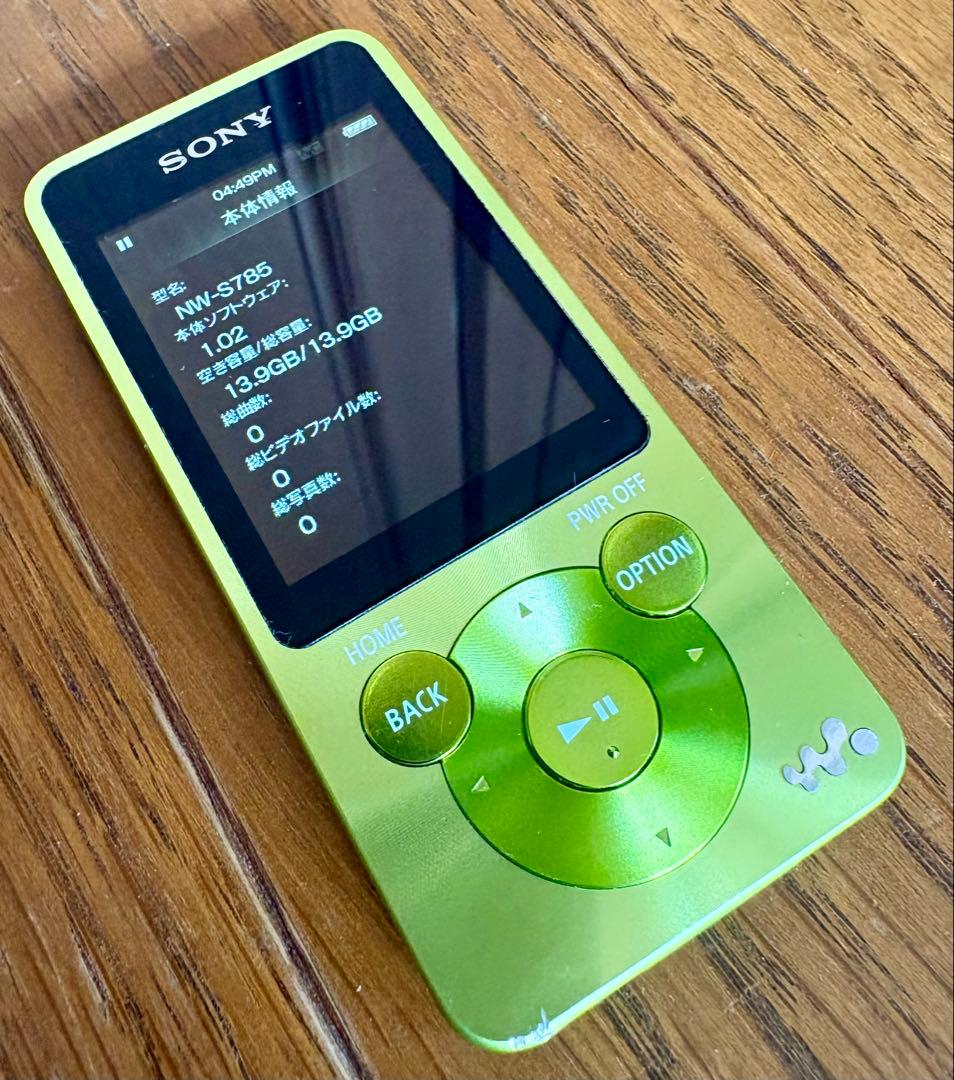 ポータブルプレーヤー SONY WALKMAN NW-S784 NW-S785 NW-S786