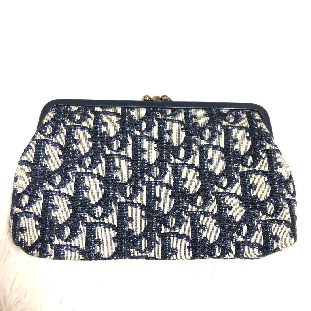Christian Dior vigntage がま口 財布 ポーチ トロッター