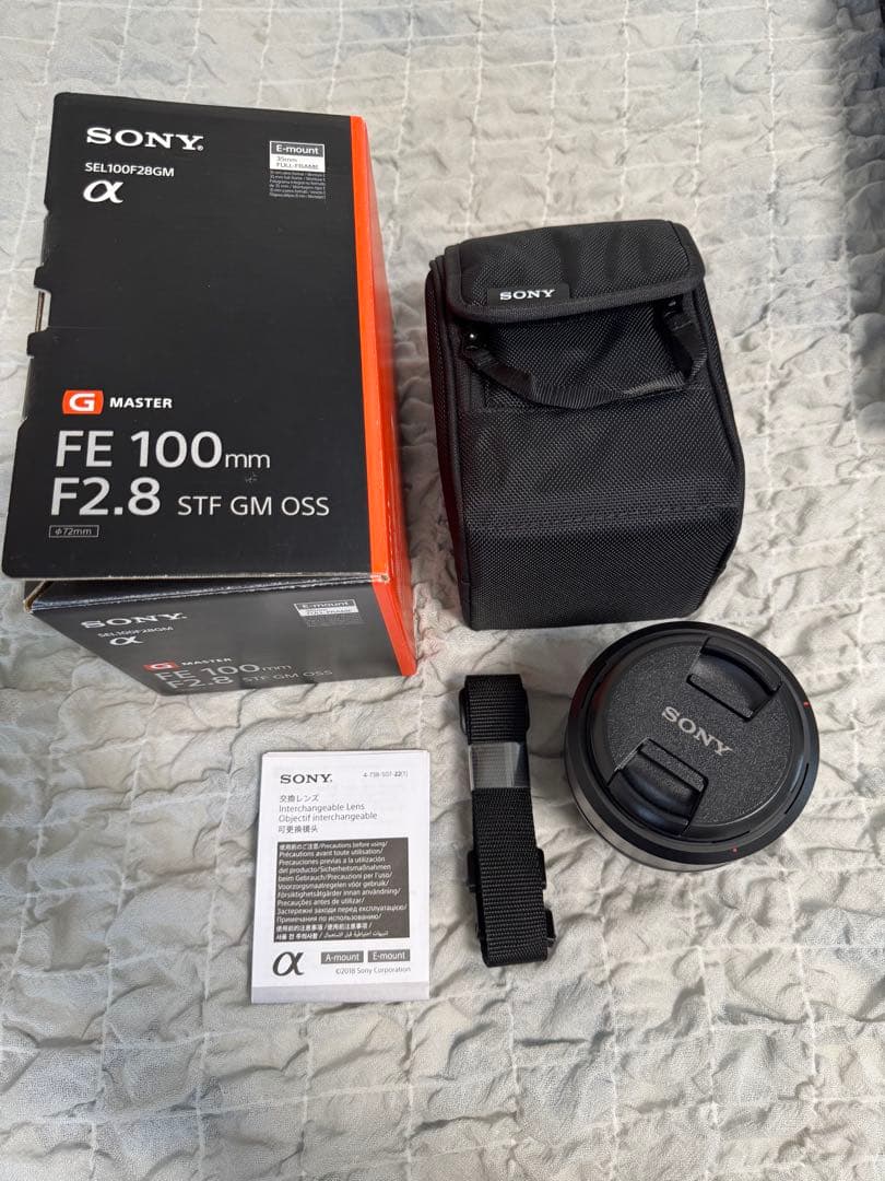 極美品　sony FE100㎜F2.8STF GM OSS レンズ