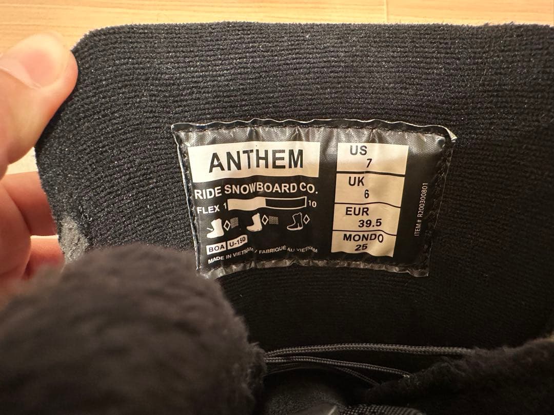 【限定値下げ】RIDE ANTHEM スノーボードブーツ 25cm
