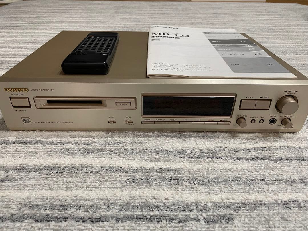 ONKYOオンキョー　MDデッキ　MD-124