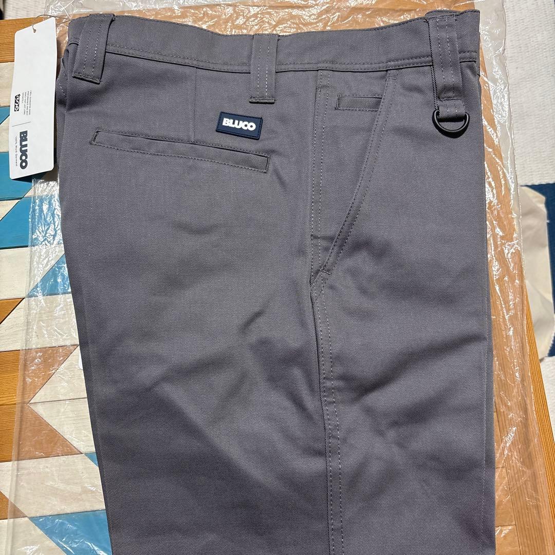BLUCO ブルコ ワークパンツ 141-41-005 ライトグレー Sサイズ