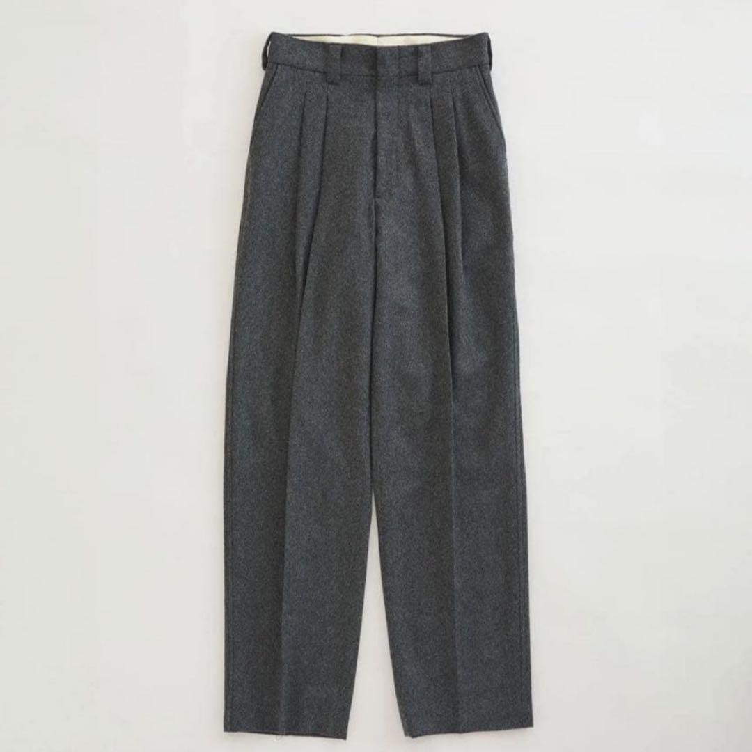 THE SHINZONE シンゾーン ウールフランネル トムボーイパンツ 34