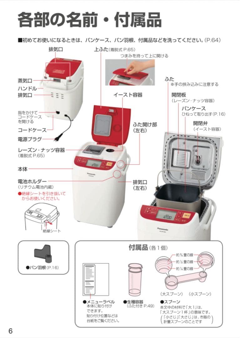 ✨Panasonic ホームベーカリー SD-BH-1001 HB フルセット✨