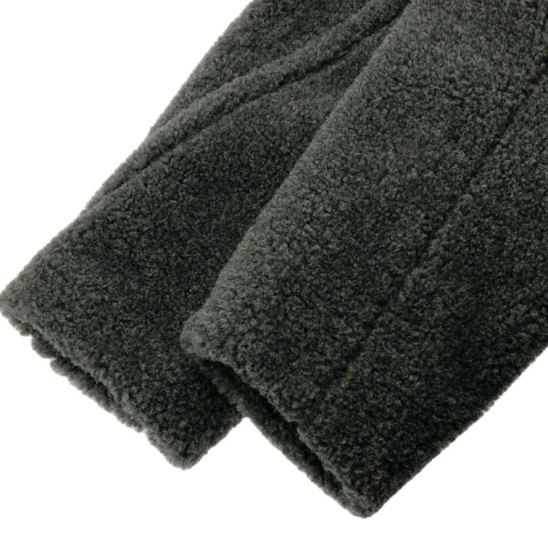 CLANEクラネボリュームフレアボアコートグレーサイズ1