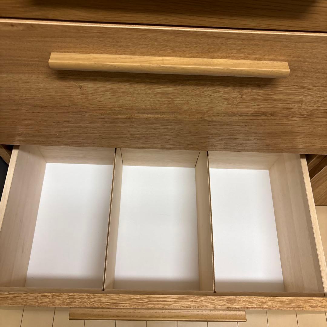 オーク材 ウレタン塗装 キッチンボード キッチン収納 食器棚