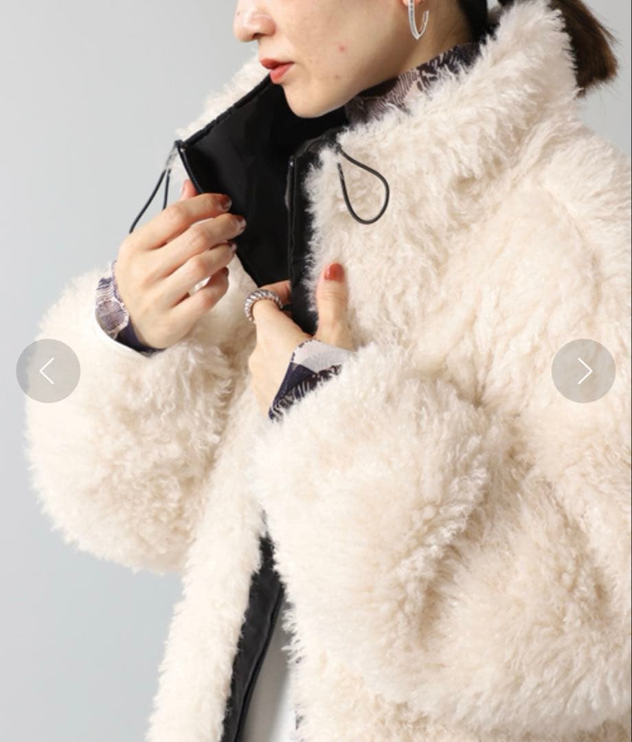 【美品】ヴェルメイユパーイエナ　ファーブルゾン　コート