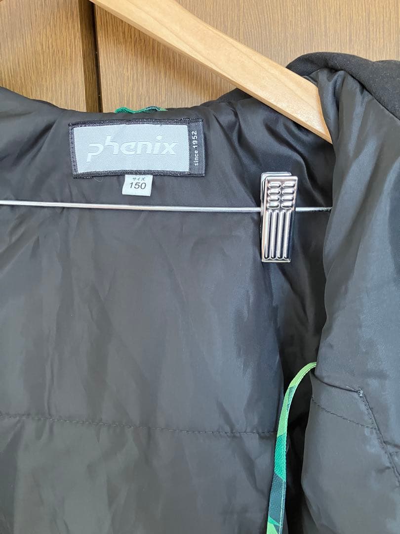 スノーウエア　上下セット 150cm フェニックス　緑×黒