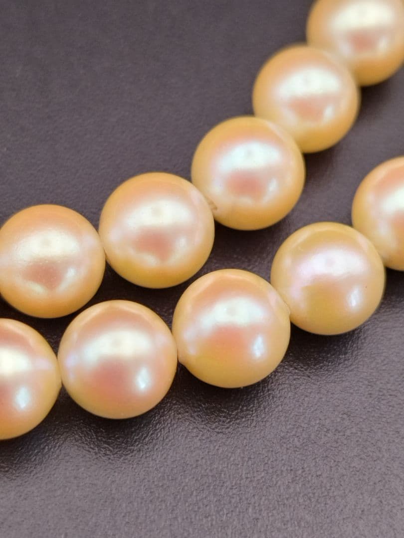 アコヤ本真珠 ロングパールネックレス あこや 照り silver925