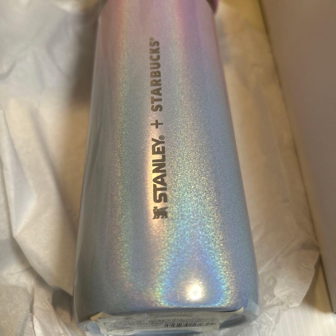 ステンレスボトルSTANLEYグラデーションブルーピンク473ml