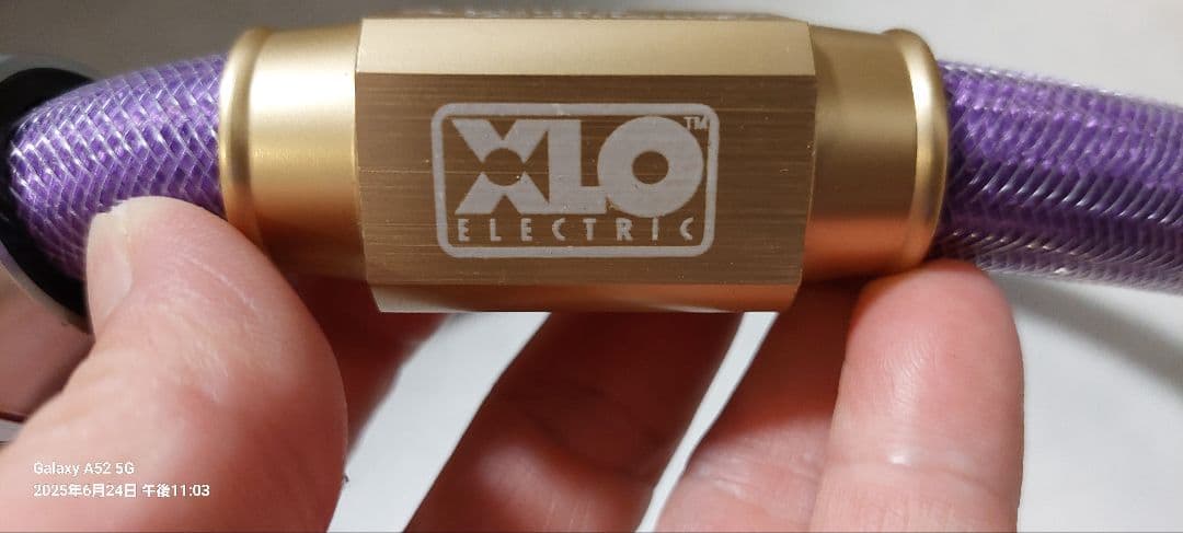 XLO ELECTRIC 高品質シールドケーブル パープル 約1、5メートル