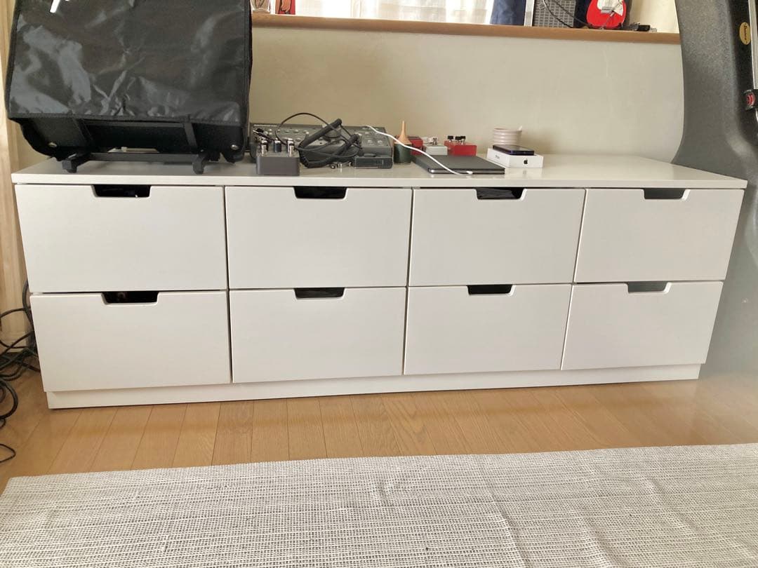 8/13まで！NORDLI ノールドリ チェスト（引き出し×8）ホワイト 収納