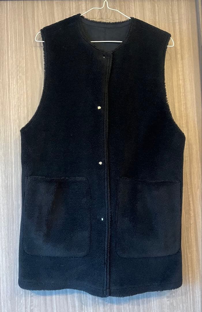 フェイクムートンリバーシブルベスト・ジレ